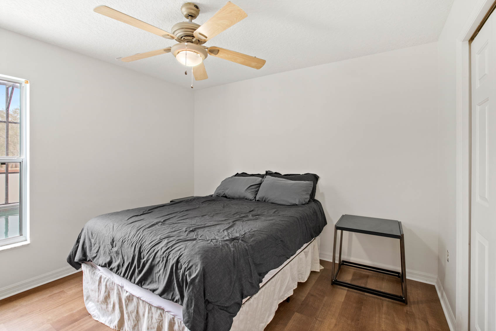 bedroom with bed and window